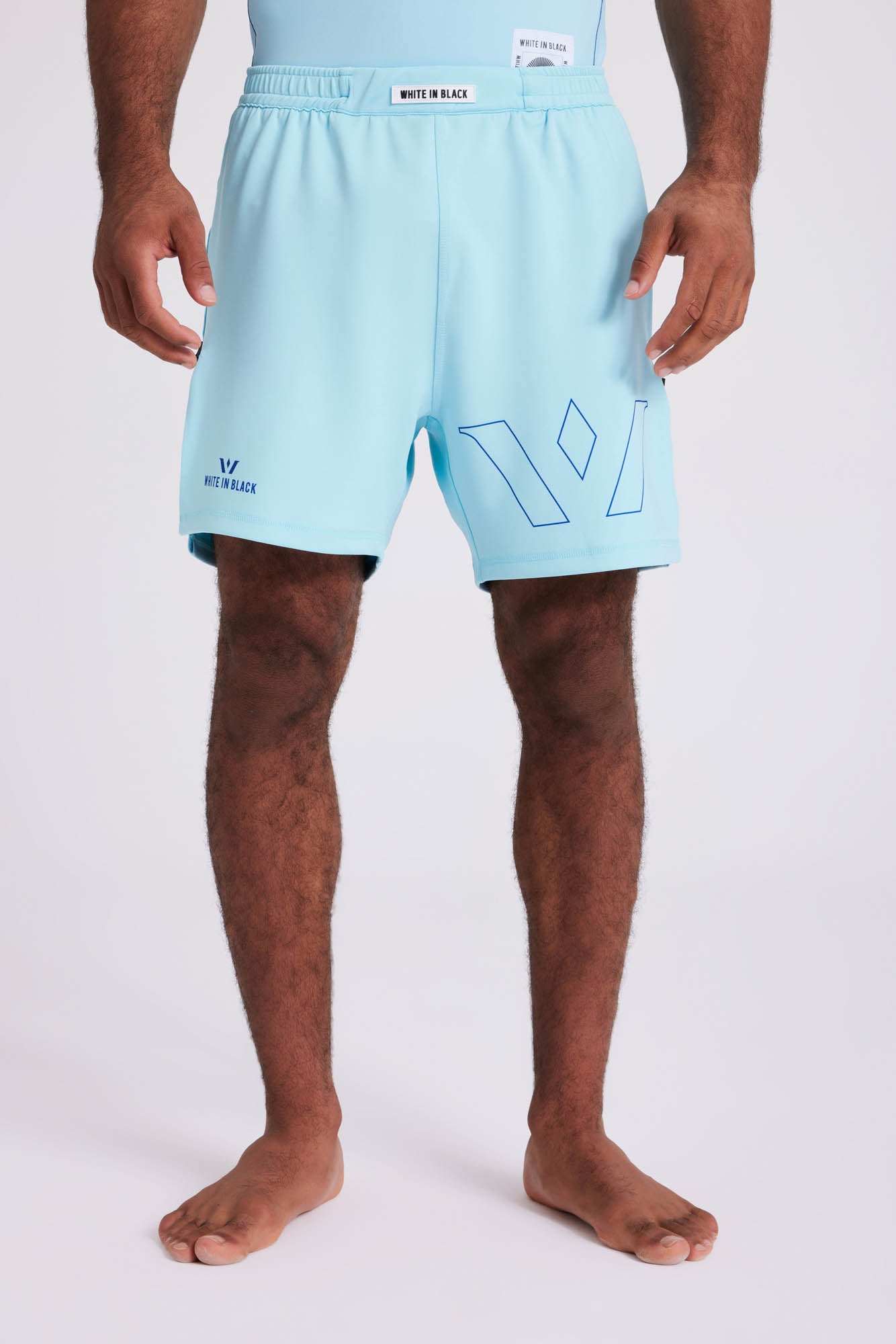 Blue Black COLL1: White – in Shorts